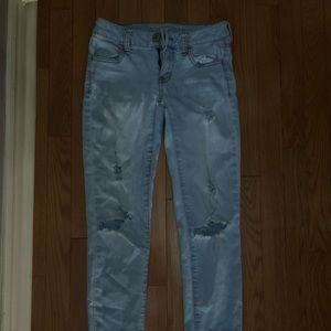 American Eagle light wash jeans